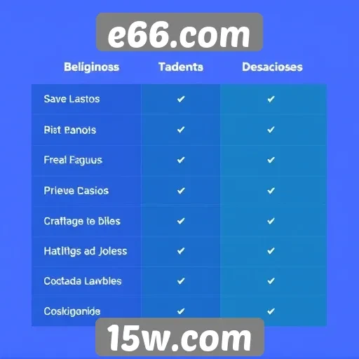 Comparação de e66.com com outros sites de jogos